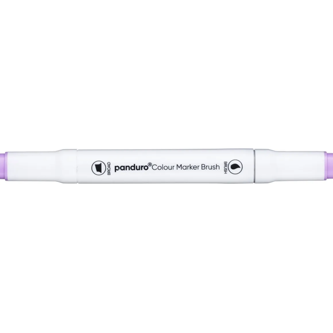 Panduro Colour Marker Brush, penselspids og skråskåret spids – Pale lilac 147