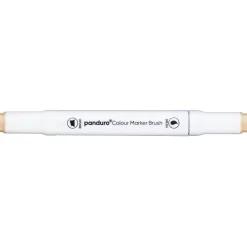 Panduro Colour Marker Brush, penselspids og skråskåret spids – Sand 107