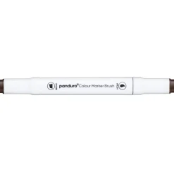 Panduro Colour Marker Brush, penselspids og skråskåret spids – Raw umber 102