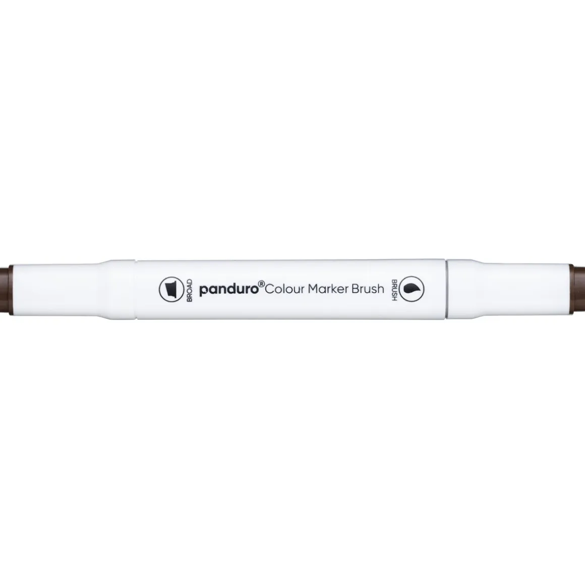 Panduro Colour Marker Brush, penselspids og skråskåret spids – Raw umber 102