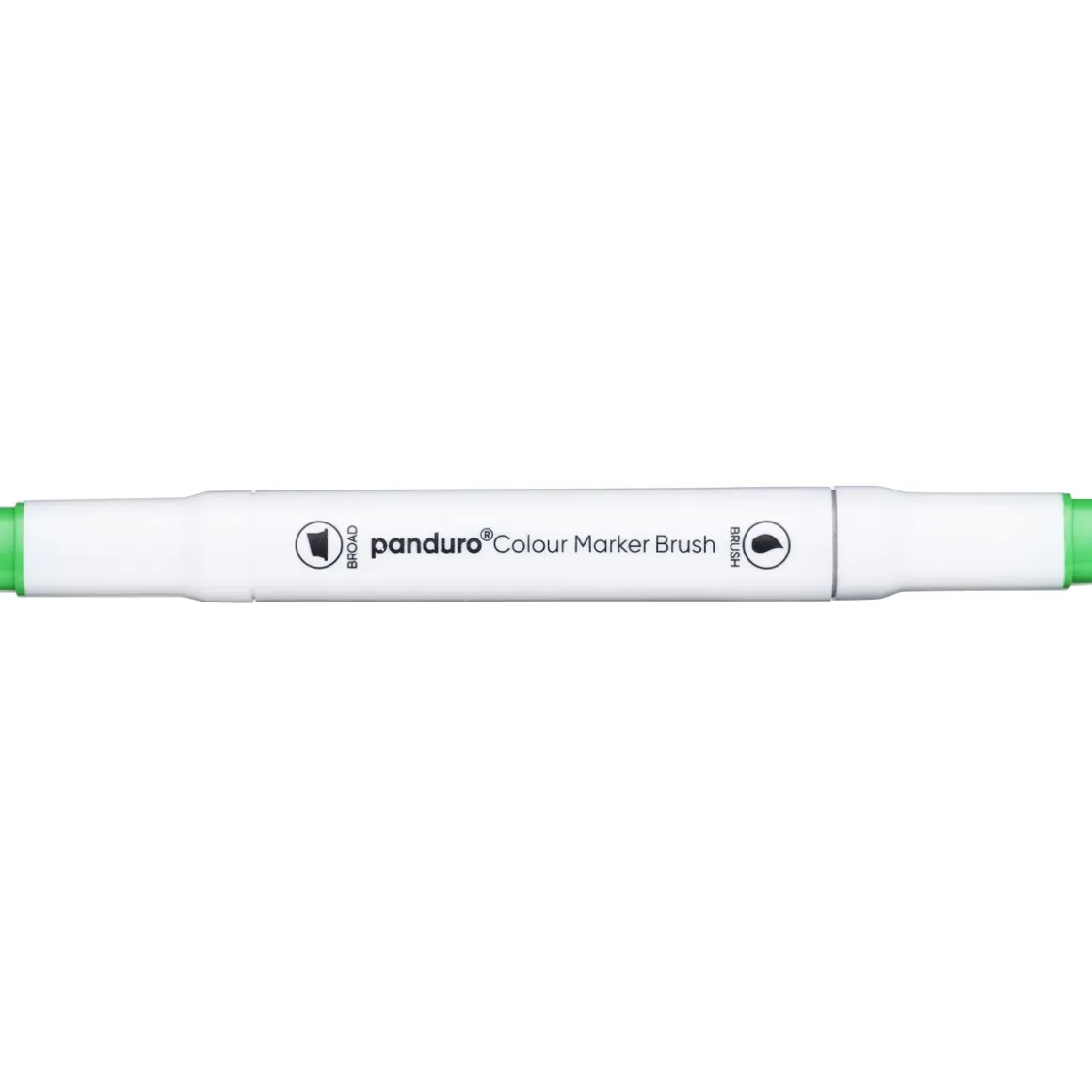 Panduro Colour Marker Brush, penselspids og skråskåret spids – Vivid green 46