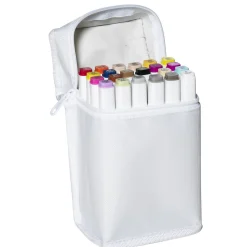 Panduro Colour Marker Brush 24 – twintip-markers med penselspids og skråskåret spids