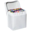 Panduro Colour Marker Brush 48 – twintip-markers med penselspids og skråskåret spids