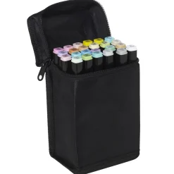 Panduro Colour Marker Pastel 24 – twin tip-markers i pastelfarver med rund og skråskåret spids
