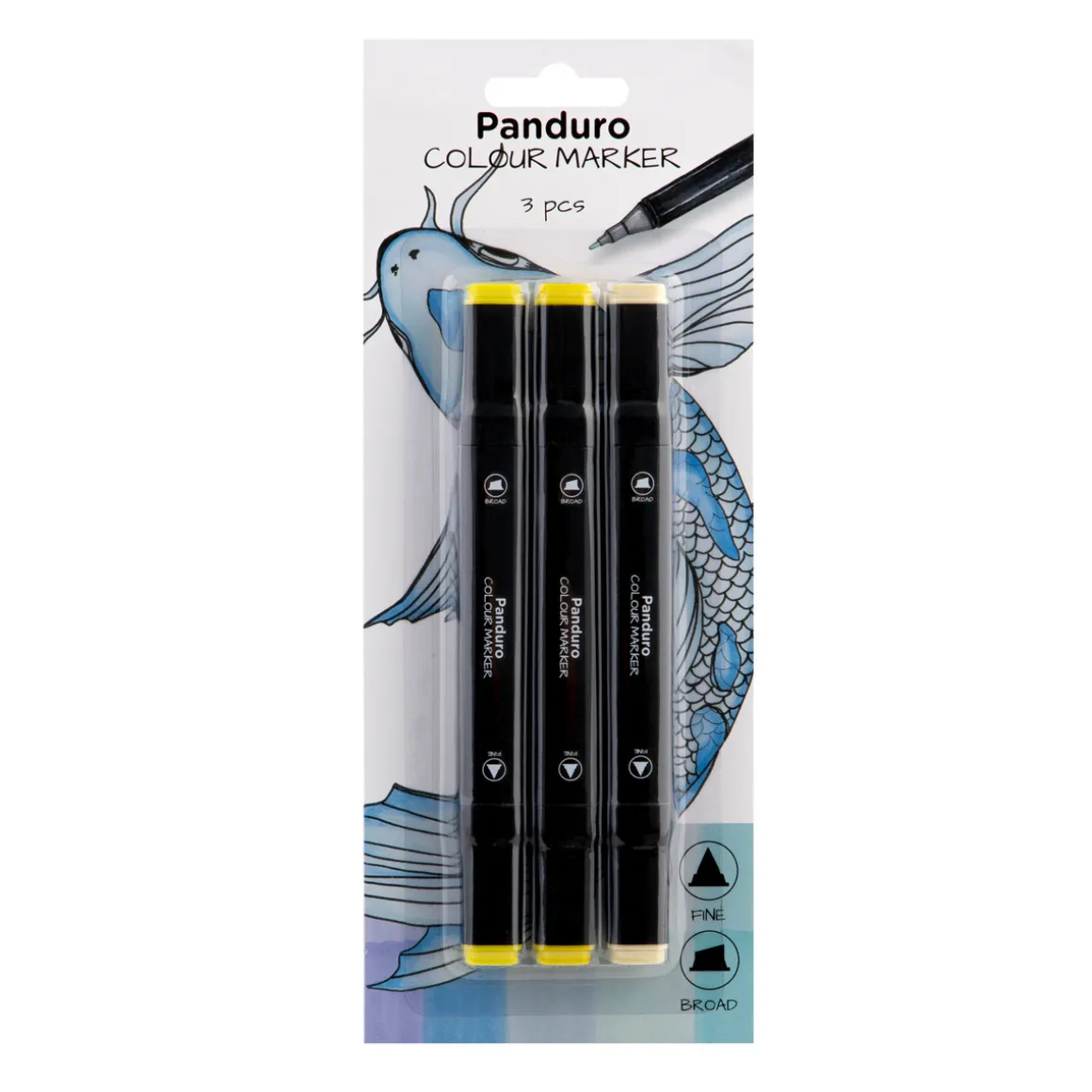 Panduro colour markers 3-pack – Yellow tones #35, 37, 141