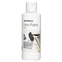 Panduro Lino Paint, vandbaseret linoleumsmaling, hvid 80 ml