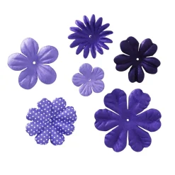 Papirblomster Purple 120 stk.