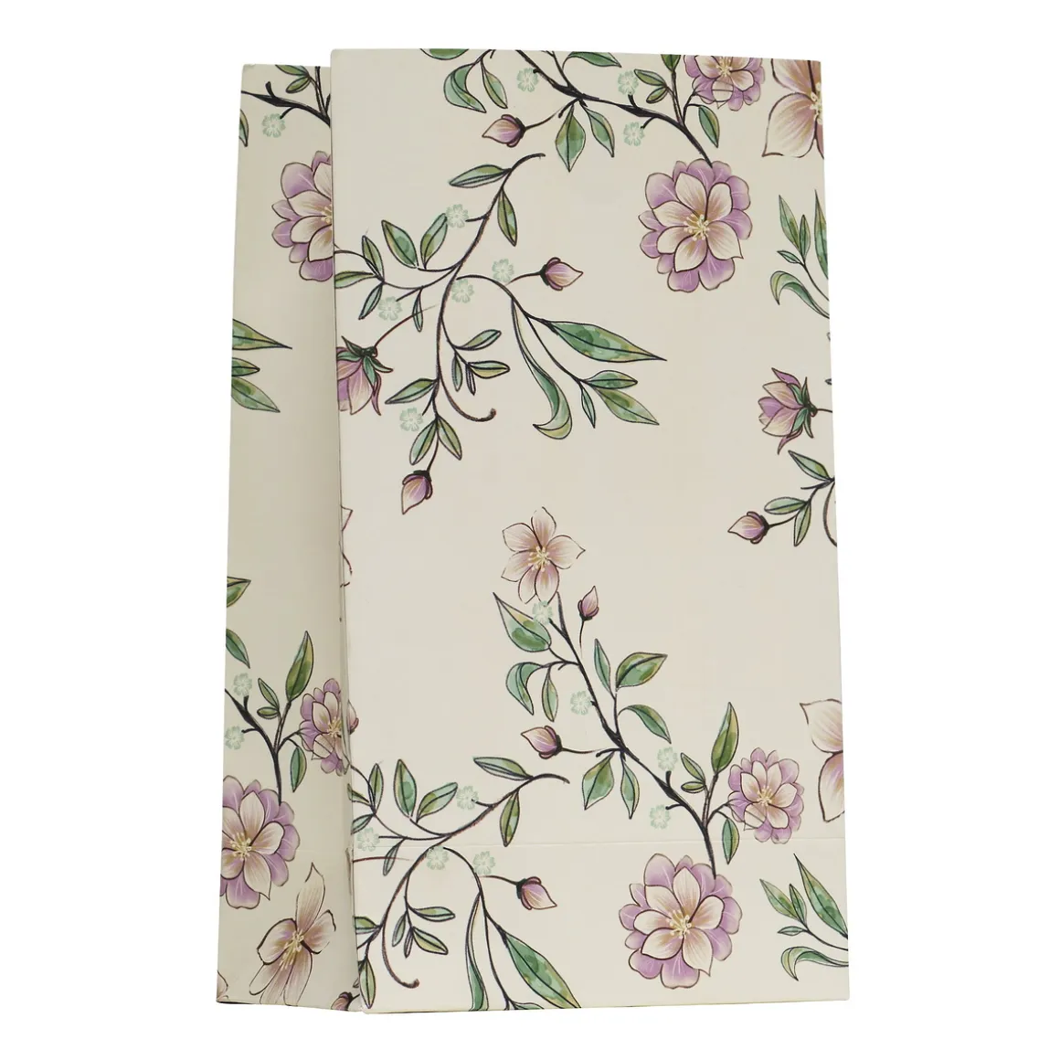 Papirposer, 24 gaveposer med blomstermotiv, 12×7×20,5 cm