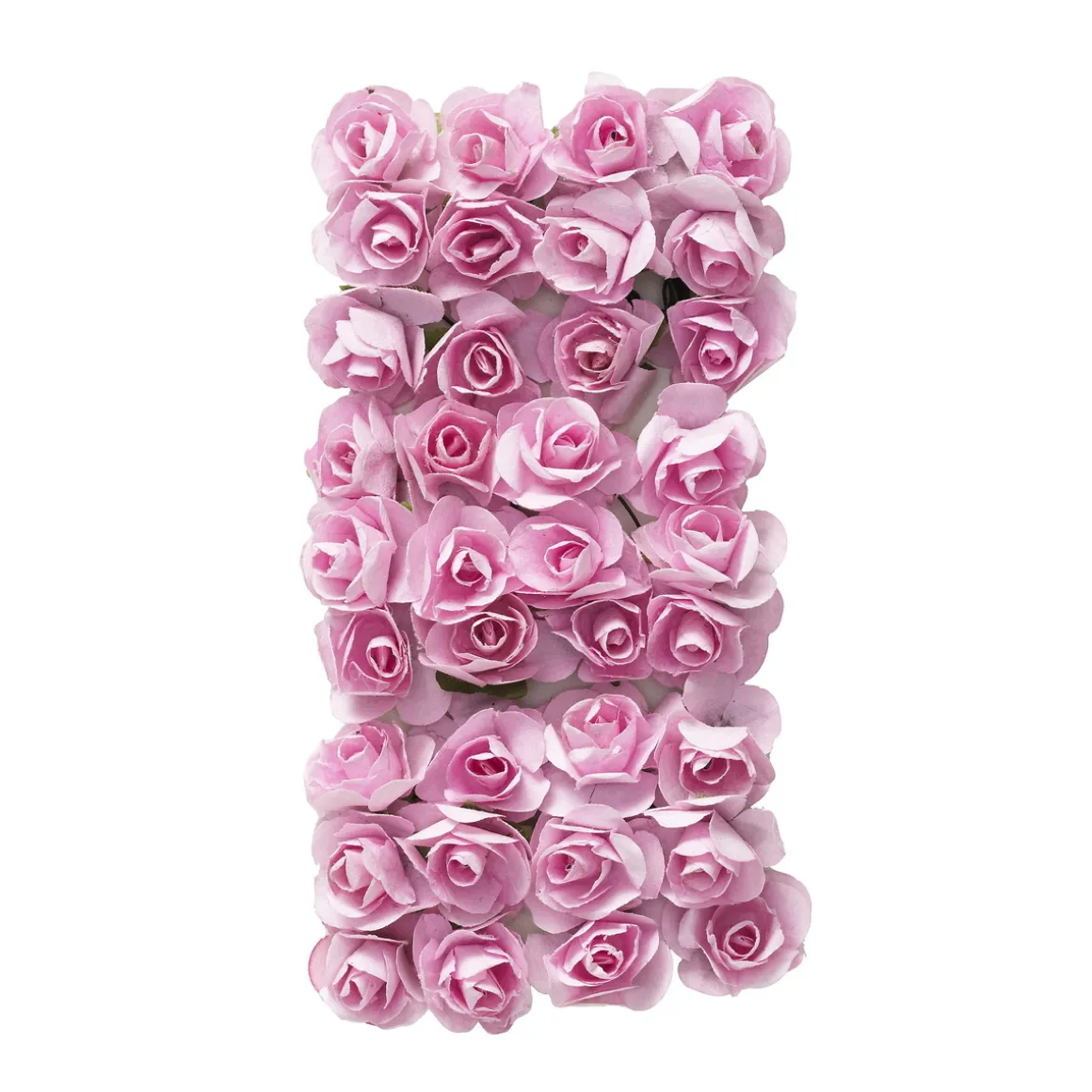 Papirroser, roser af papir til dekoration, 36 stk. rosa. Ø20 mm