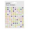 Pearl Stickers hjerte farvemix – i alt 240 iriserende hjerter med Ø7 mm