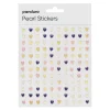 Pearl Stickers små hjerter farvemix med glitter – i alt 240 hjerter, der er Ø5 mm