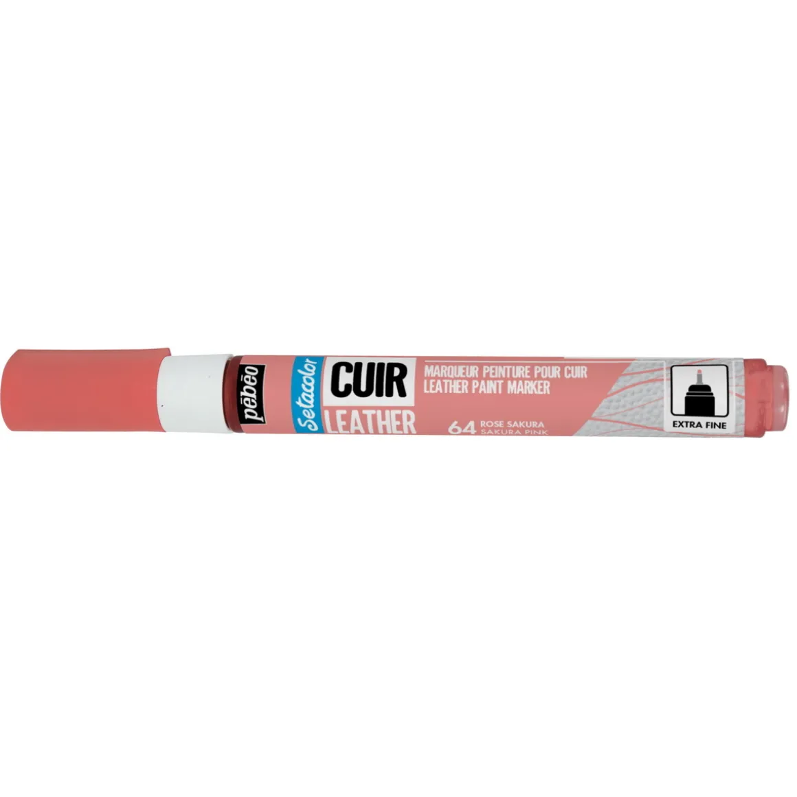 Pebeo Cuir Leather Læderfarvemarker – Rosa