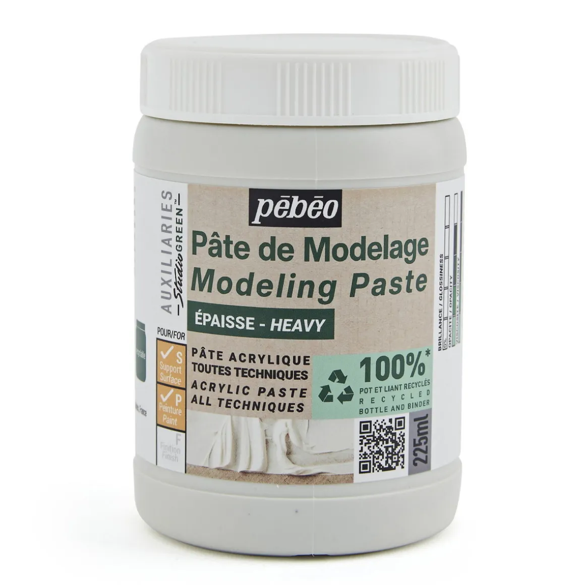 Pebeo Heavy modeling paste 225 ml – modelleringspasta, strukturpasta