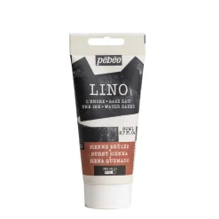 Pebeo Lino Ink 80 ml, vandbaseret linoleumsfarve – Burnt Sienna