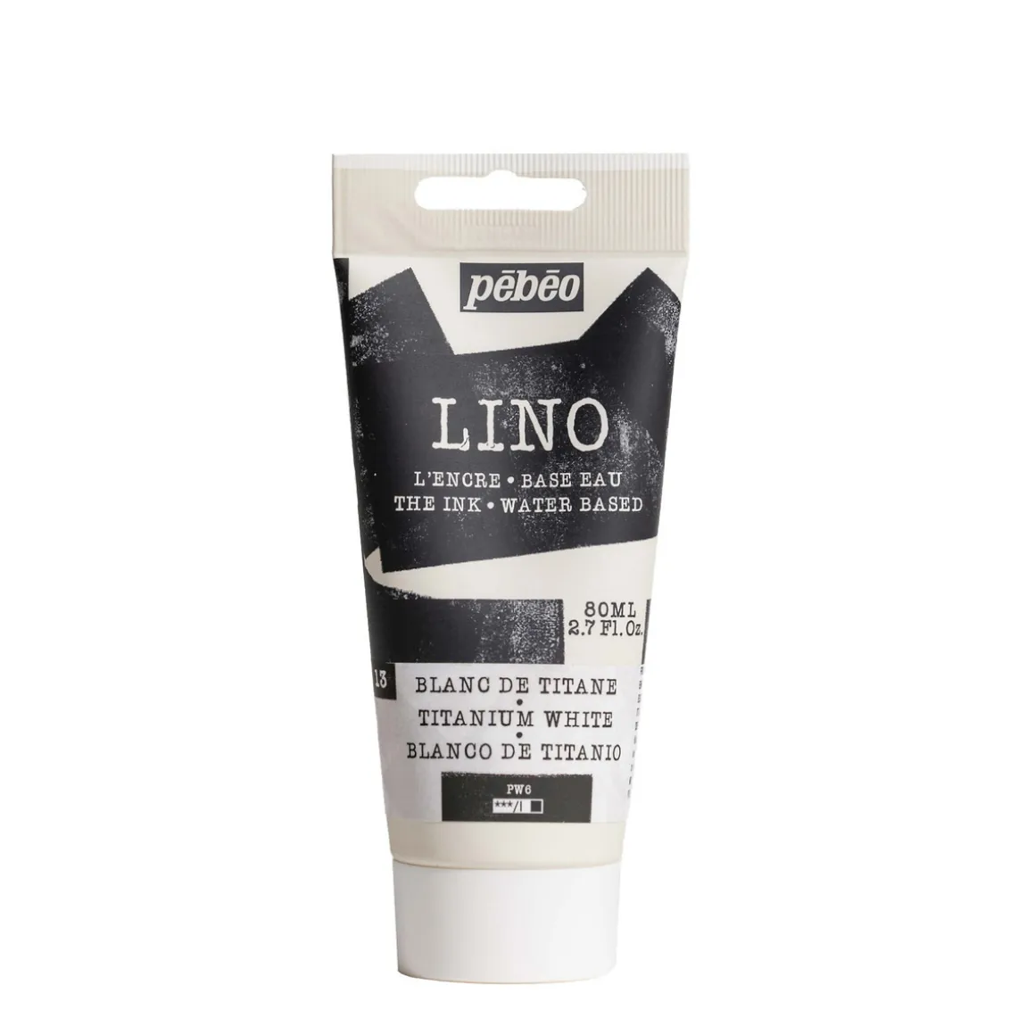 Pebeo Lino Ink 80 ml, vandbaseret linoleumsfarve – Cosmos Black