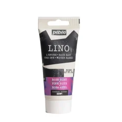 Pebeo Lino Ink 80 ml, vandbaseret linoleumsfarve – Duochrome Pink & Blue
