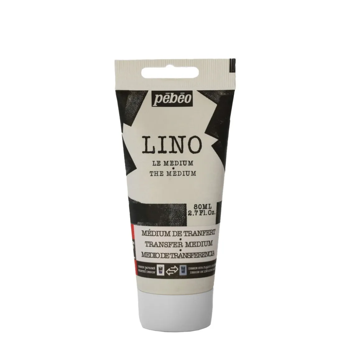 Pebeo Lino Medium Transfer 80 ml, transfervæske til tegninger på linoleumsplader og træ