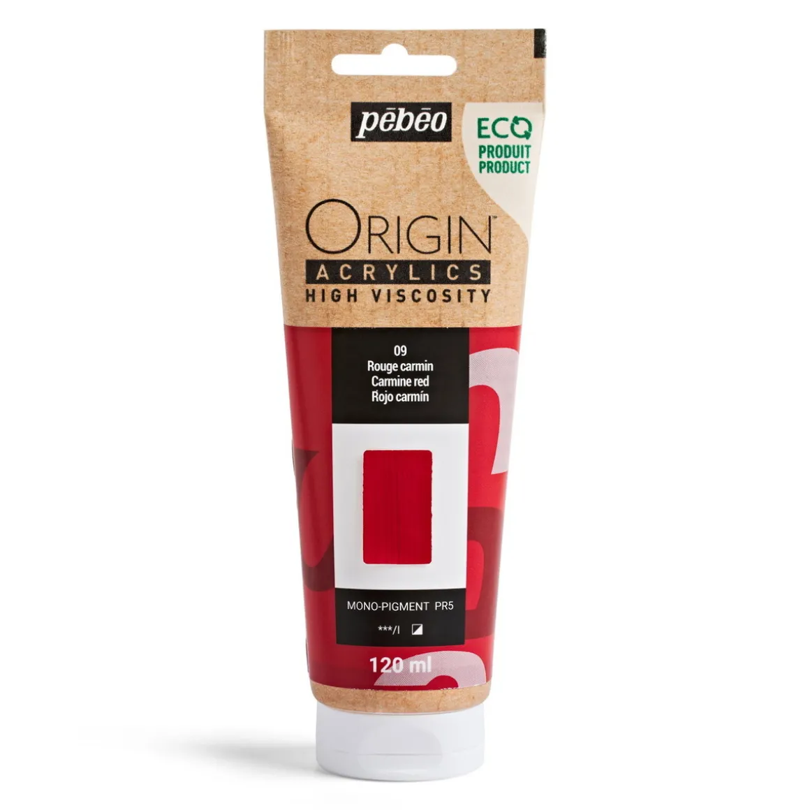 Pebeo Origin Acrylics akrylfarve 120 ml Carmine red 09