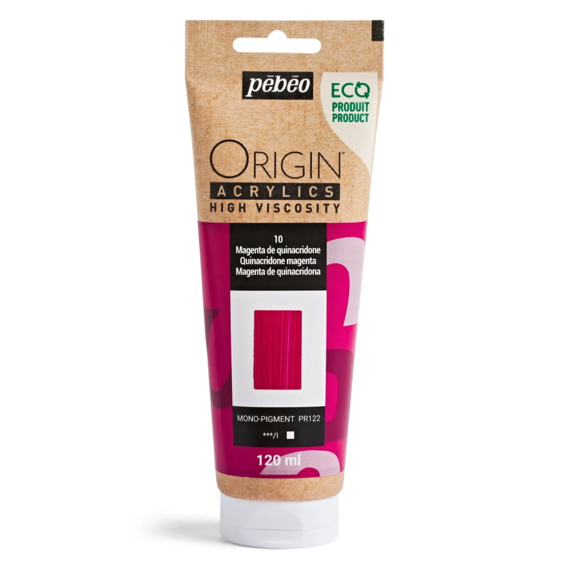 Pebeo Origin Acrylics akrylfarve 120 ml Quinacridone magenta 10
