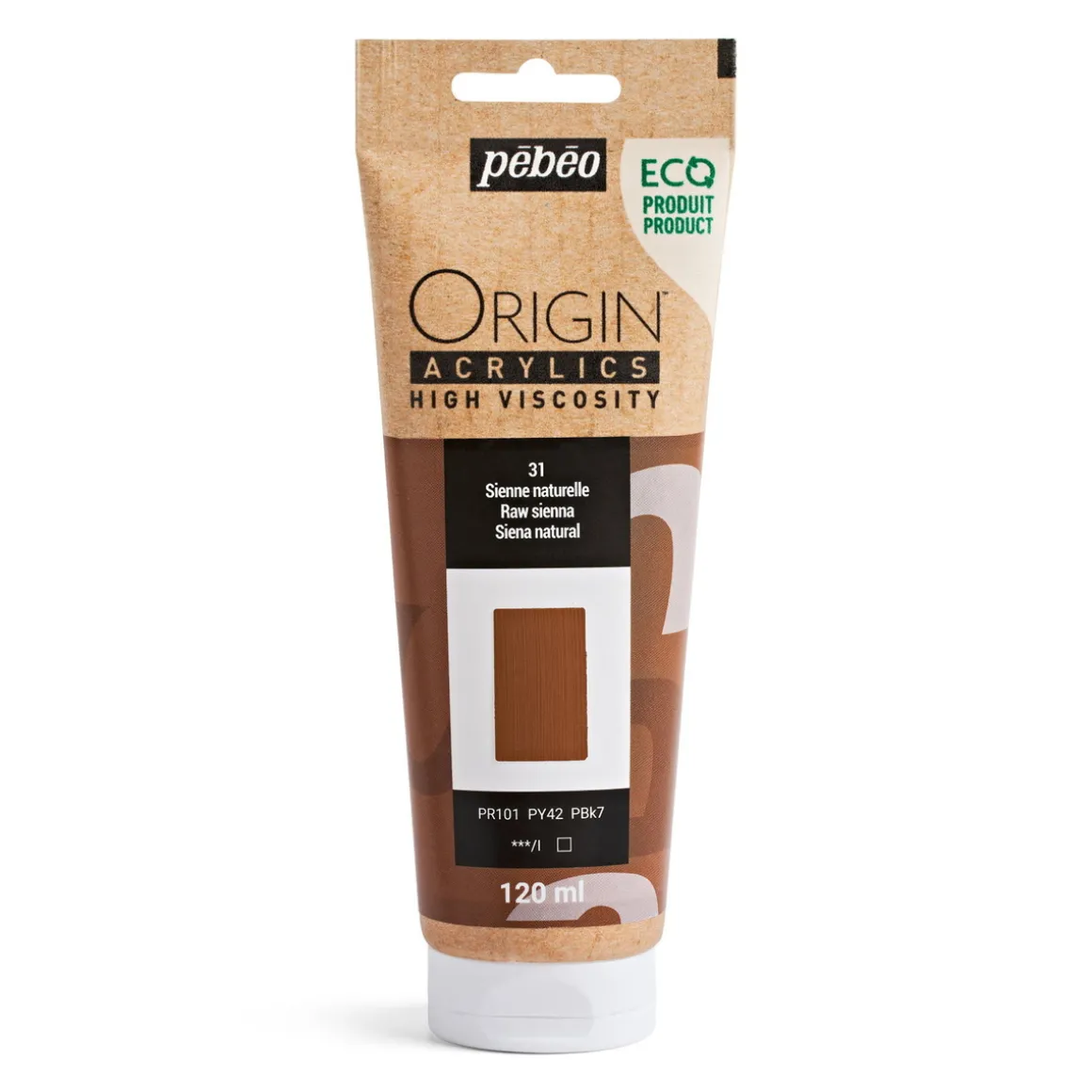 Pebeo Origin Acrylics akrylfarve 120 ml Raw sienna 31