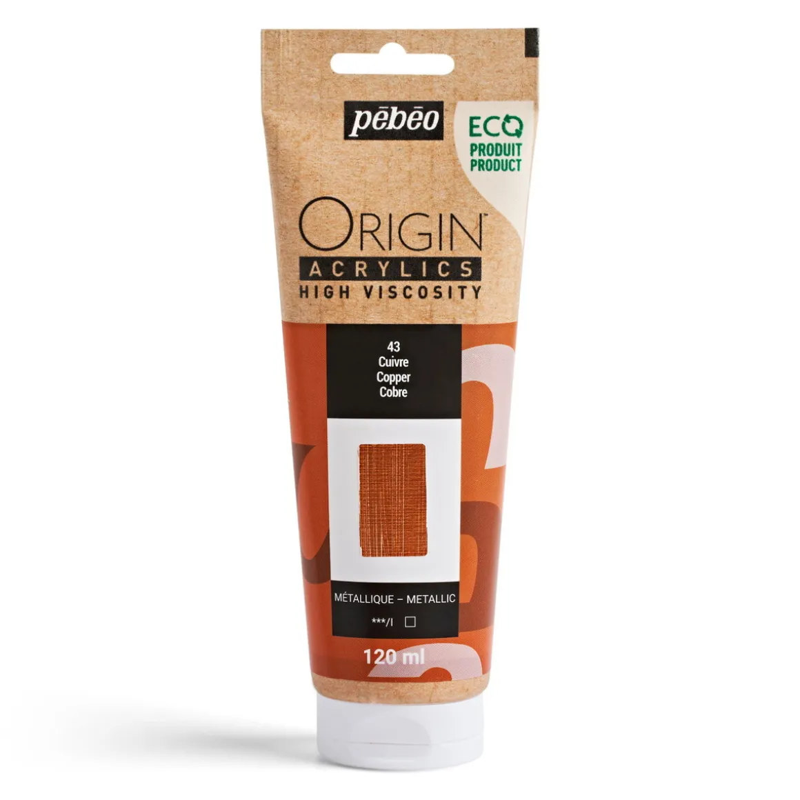Pebeo Origin Acrylics akrylfarve 120 ml Copper 43