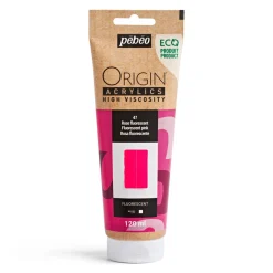 Pebeo Origin Acrylics akrylfarve 120 ml Fluorescent pink 47