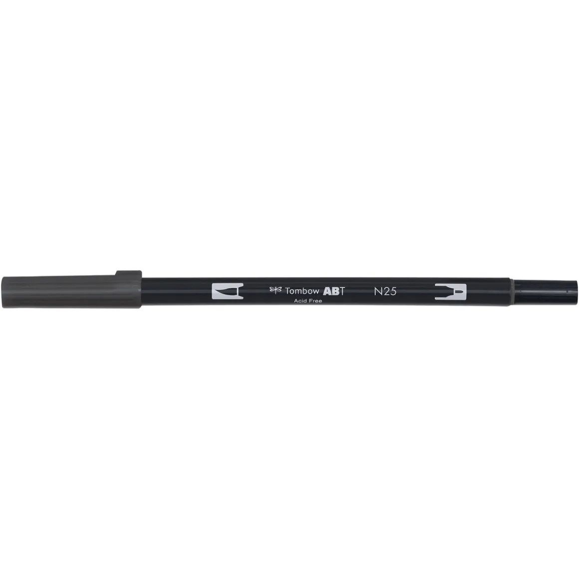 Penselpen Tombow ABT Dual Brush Pen Lamp Black 25