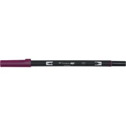 Penselpen Tombow ABT Dual Brush Pen Port Red 757