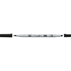 Penselpen Tombow ABT PRO Dual Brush Pen Black 15 – denne pen er spritbaseret