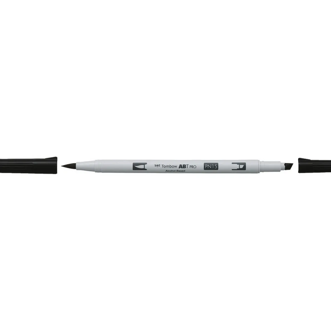 Penselpen Tombow ABT PRO Dual Brush Pen Black 15 – denne pen er spritbaseret