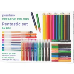 Pentastic set – penne med 62 sjove og farvestrålende penne i 4 forskellige varianter