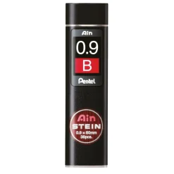 Pentel blyantstift refill – 0,9 mm 2B. Indeholder 36 stifter.