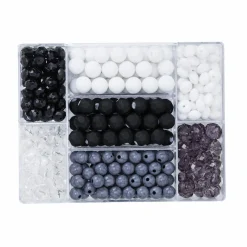 Perlemix akryl sort/hvid