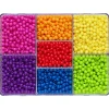 Perlemix med 2850 runde perler i stærke farver, Ø4 mm