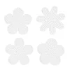 Perleplade Midi blomster 4-pak Ø10 cm, små blomster – til vores rørperler, som er Ø5 mm