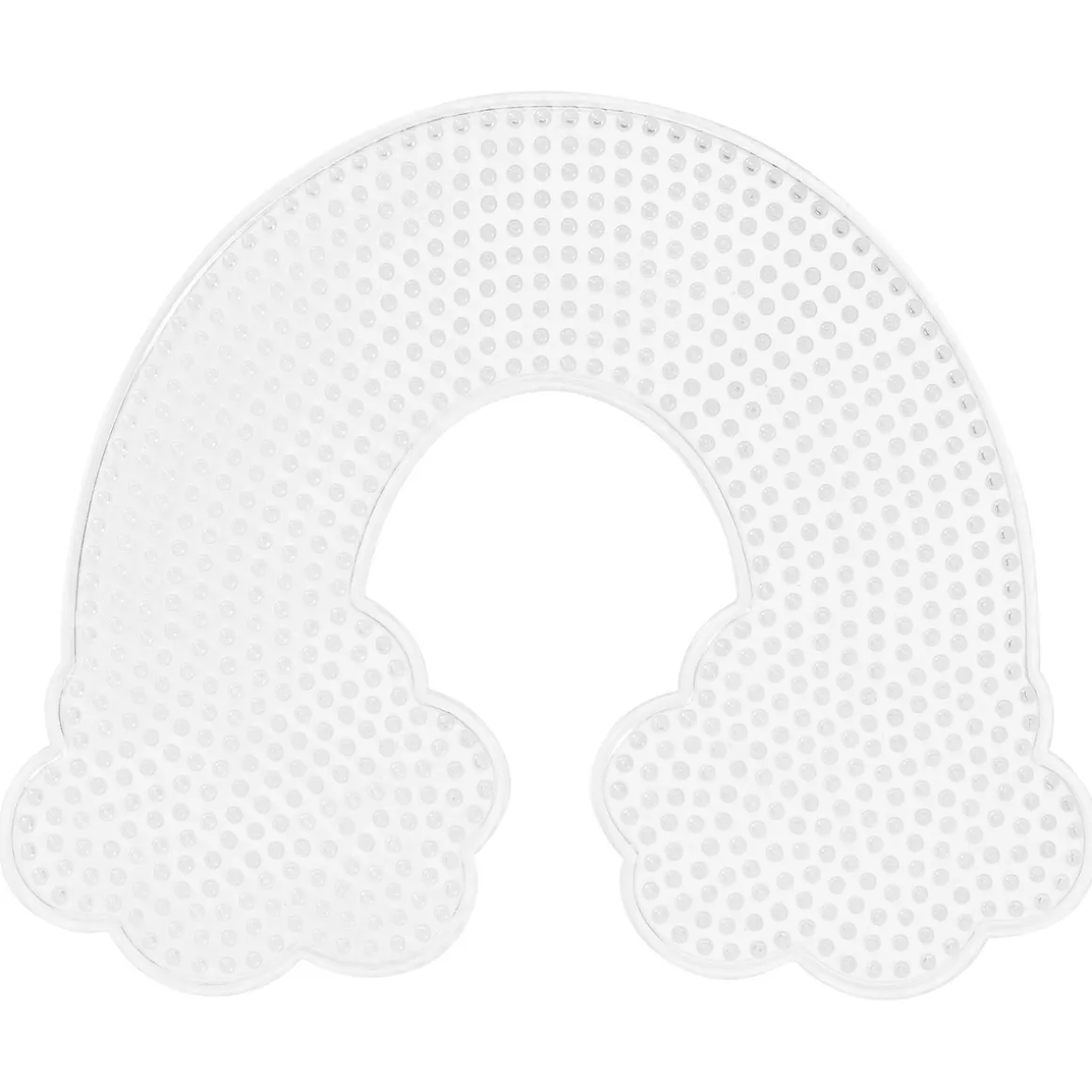 Perleplade Midi regnbue med skyer, 20×16,5 cm – til vores rørperler, som er Ø5 mm