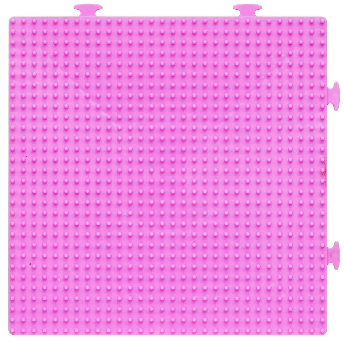 Perleplade Midi rosa kvadrat, kan bygges sammen, 15x15 cm – til vores rørperler, som er Ø5 mm