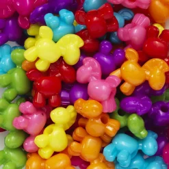 50 perler formet som søde ponyer/heste, 15×5×15 mm