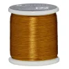 Perletråd Miyuki 50 meter – guld – 0,2 mm i diameter, fremstillet af 100% nylon