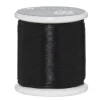 Perletråd Miyuki 50 meter – sort – 0,2 mm i diameter, fremstillet af 100% nylon