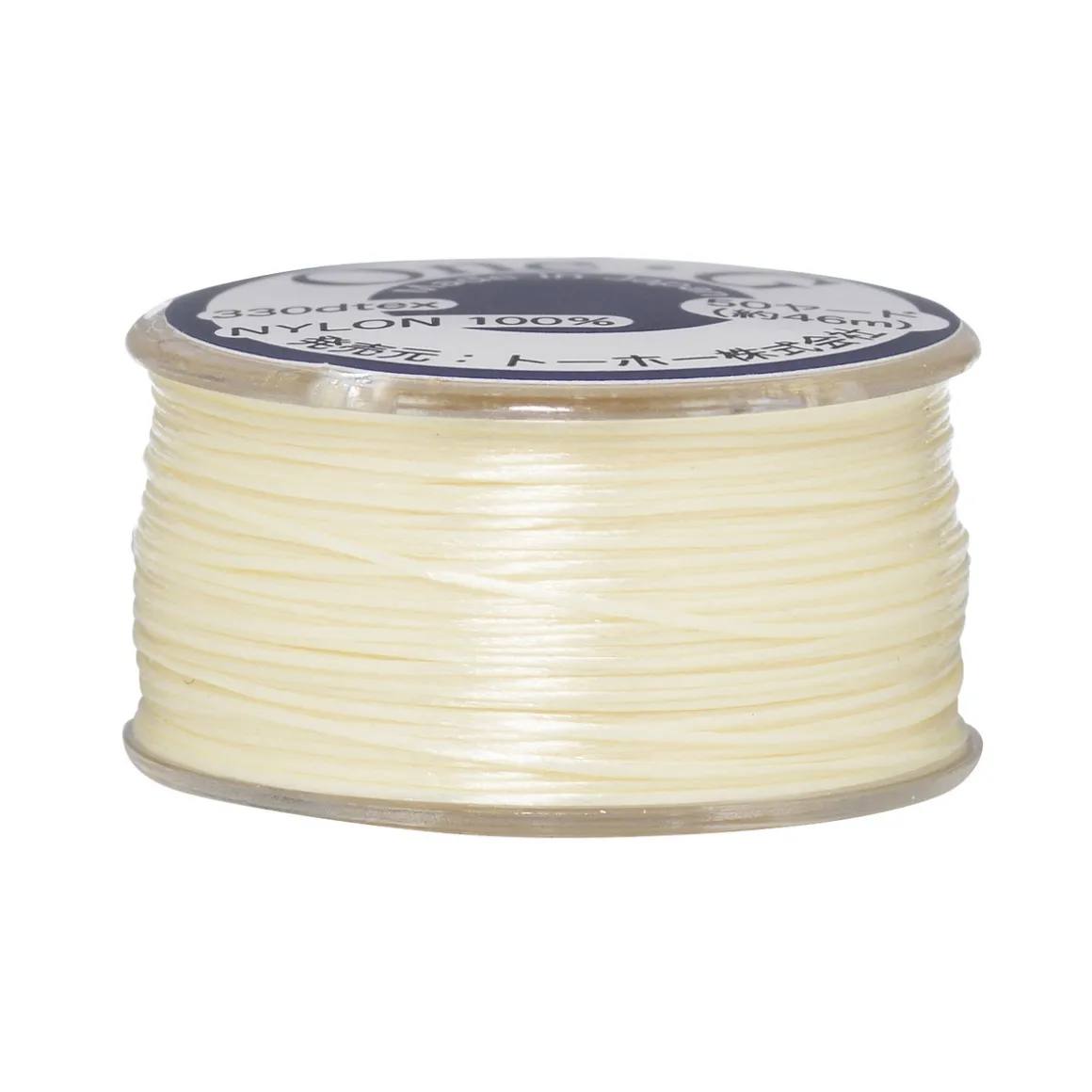 Perletråd TOHO creme, 46 meter – 0,2 mm i diameter