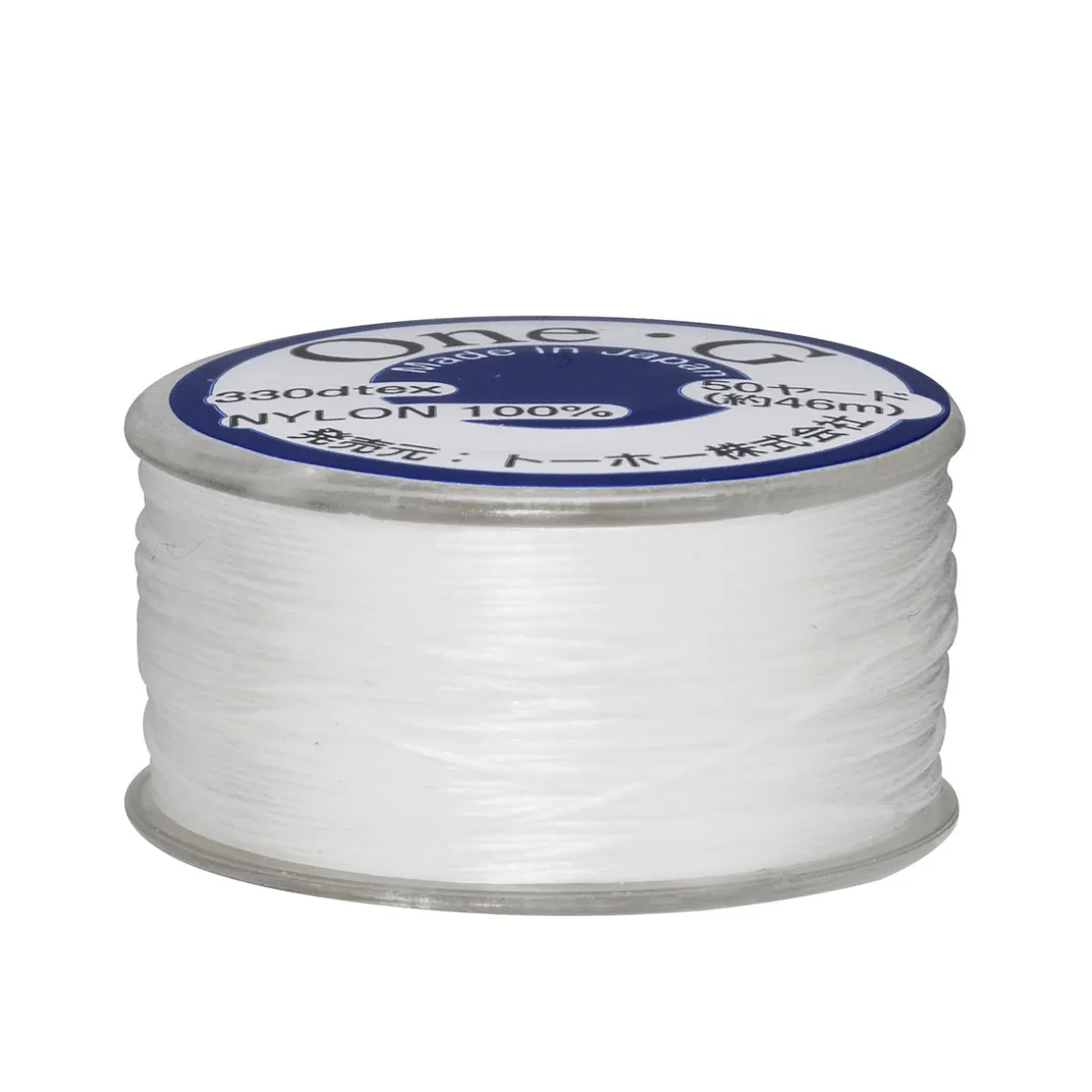 Perletråd TOHO hvid, 46 meter – 0,2 mm i diameter