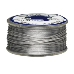 Perletråd TOHO sølv, 46 meter – 0,2 mm i diameter