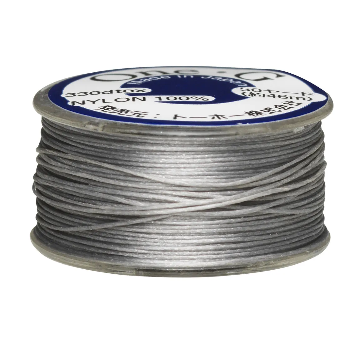 Perletråd TOHO sølv, 46 meter – 0,2 mm i diameter