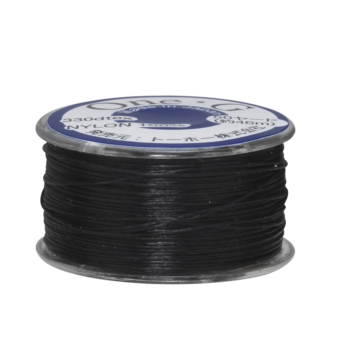 Perletråd TOHO sort, 46 meter – 0,2 mm i diameter