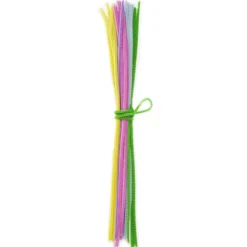 Piberensere pastelmix smal, 30 cm lange, Ø3 mm, 25 stk.