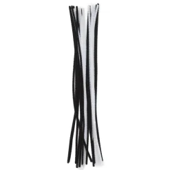 Piberensere sorte og hvide, 30 cm lange, Ø3 mm, 25 stk.