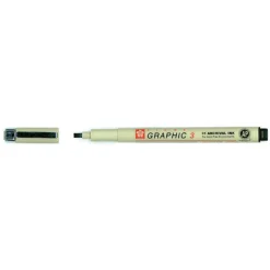 Pigma Graphic 3,0 mm Sort