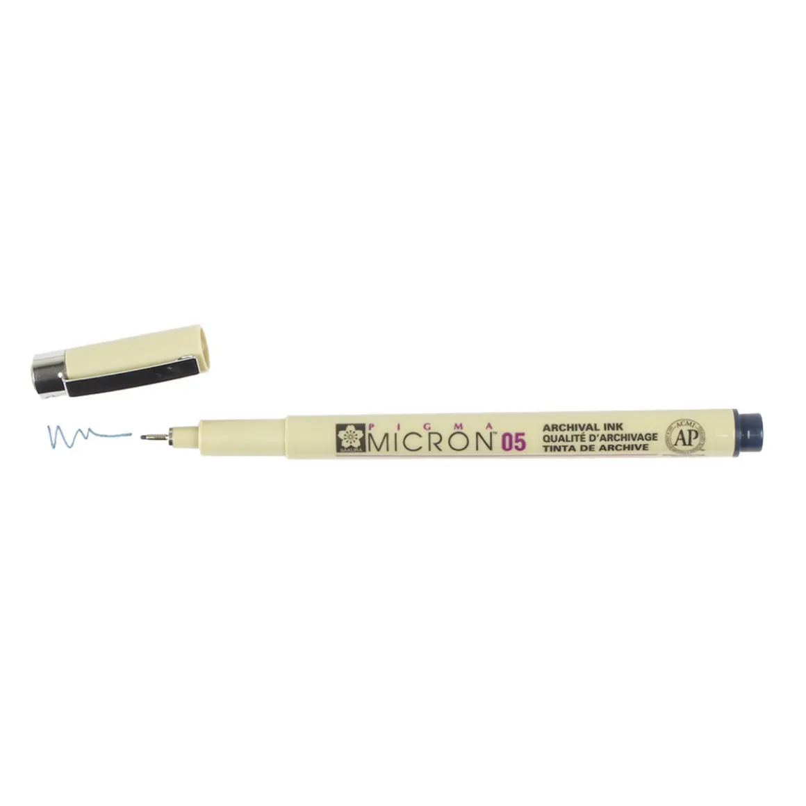 Pigma Micron 05 blåsort 0,45