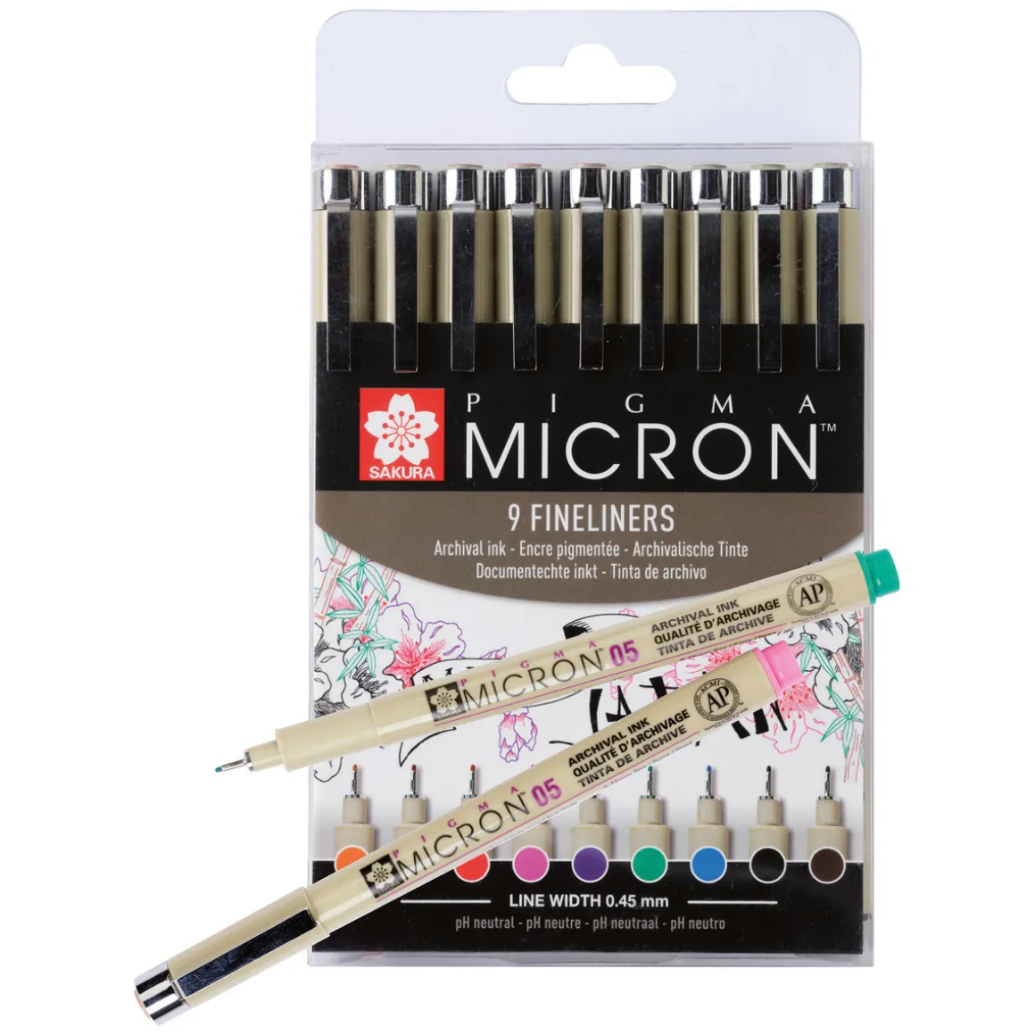 Pigma Micron set 9p Color